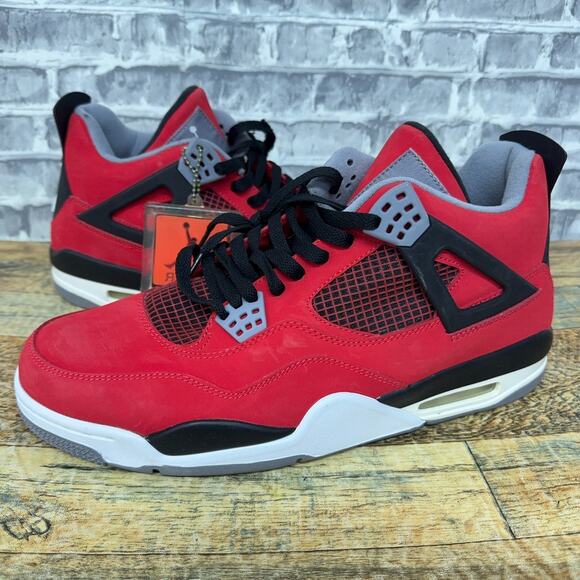 Nike Air Jordan 4 IV Retro Toro Bravo Red Black 2013 308497-603 Mens Size 12 New main image 5